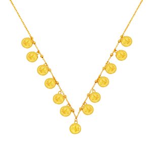 Monogramme Ottoman Dizili 22 Carats a Chaine Or Collier