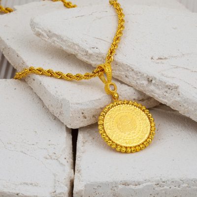 Half Goldlı 14K Doriclı Necklace - 14K - 7.56g - EZ Gold
