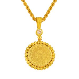 Quarter Gold 14 Karat Chain Necklace
