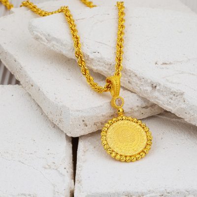 Quart Orlı 14 Carats Zincirli Collier - 14K - 6.79g - EZ Gold