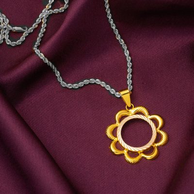 22 Carats Fleur Model Quart Or Çerçevesi - 22K - 2.57g - EZ Gold