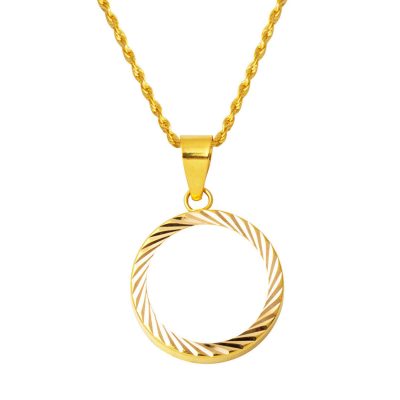 Half Gold Takılabilen 14K Zincirli Necklace