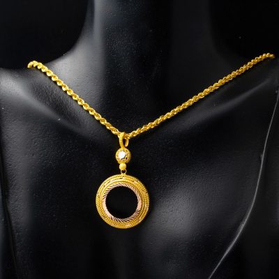 Çerçeveli 14 Carats Quart Orlık Collier - 14K - 5.42g - EZ Gold