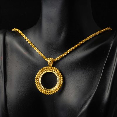 Top Orlarla İşlenmiş Demi Orlık Collier - 14K - 10g - EZ Gold
