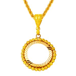 22 Carats Quart Or Takılabilen a Chaine Collier