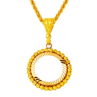 22K Quarter Gold Takılabilen Zincirli Necklace