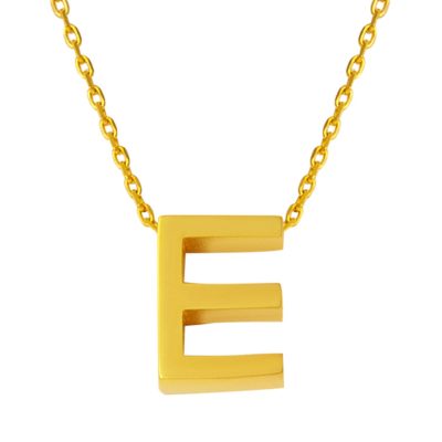 22 Carats E Lettrei Or Collier