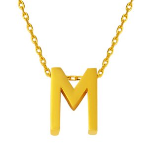 22 Carats M Lettrei Or Collier