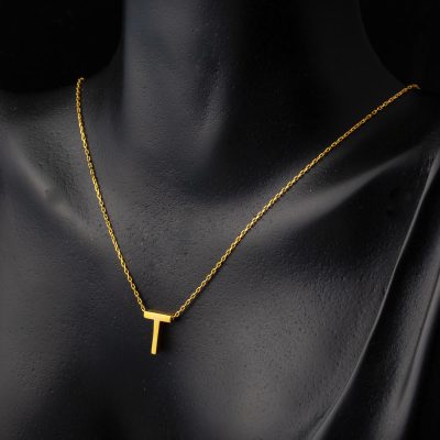 22K T Letteri Gold Necklace - 22K - 3.18g - EZ Gold