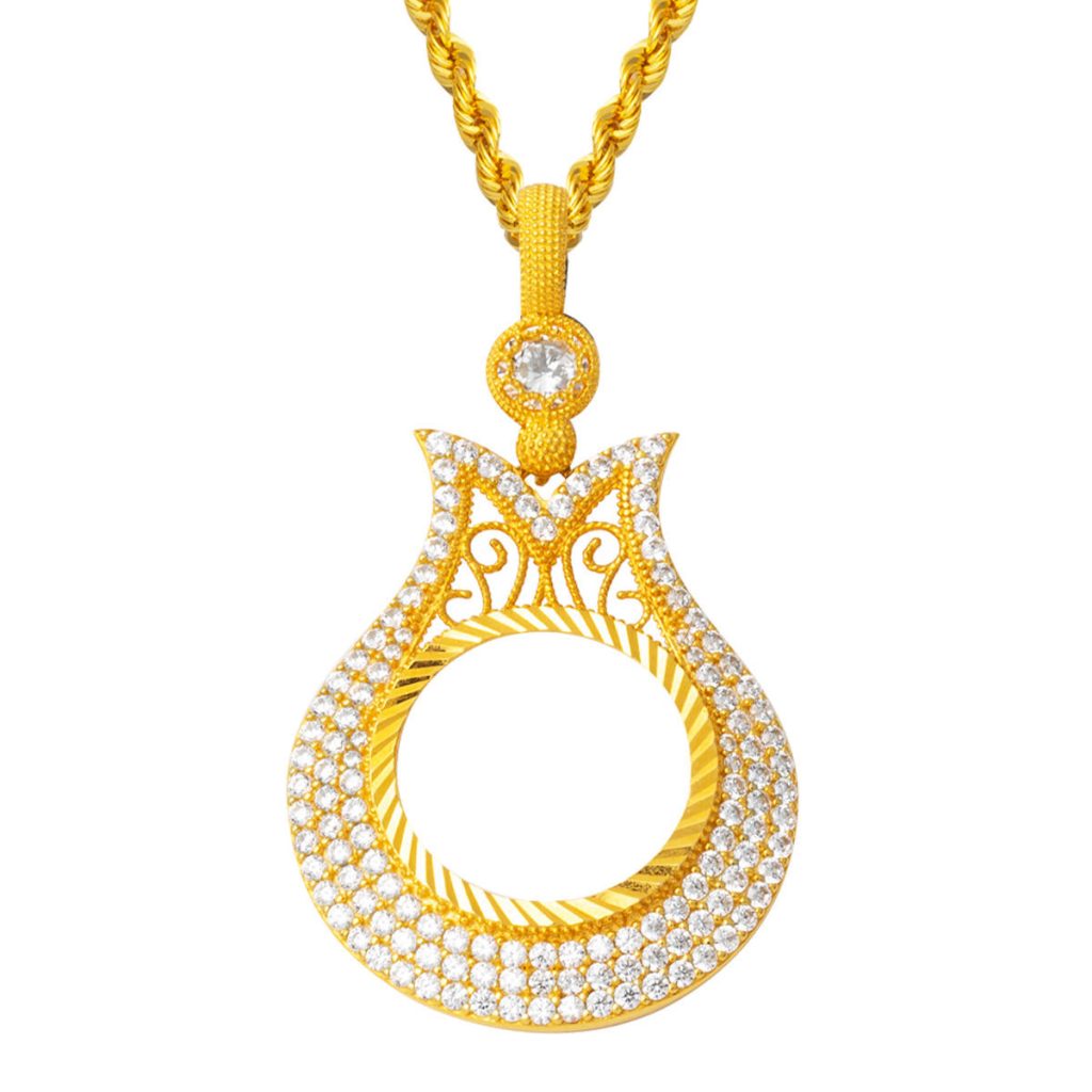 Lale Quart Or Çerçeveli Collier