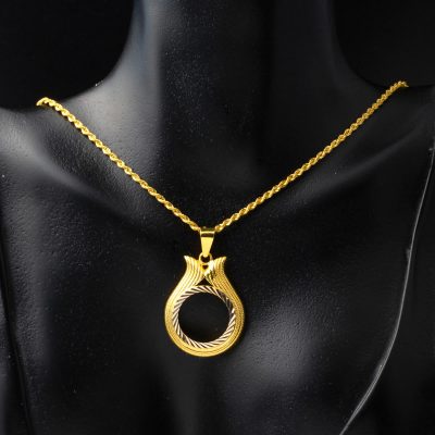 Quart Or Çerçevesi Lale Collier - 14K - 3.58g - EZ Gold