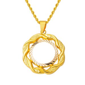 Quarter Gold Takılabilen Çerçeve Necklace