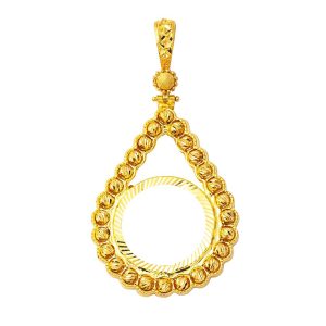 Boules 22 Carats Quart Or Collier Çerçevesi