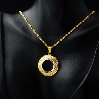 Versage Quart Or Çerçeveli Collier - 14K - 3.02g - EZ Gold