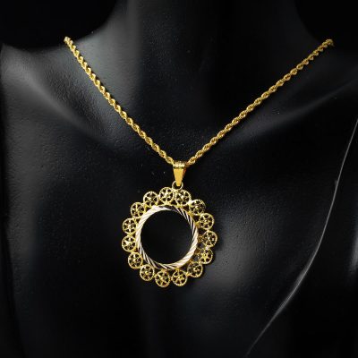 Dönence Demi Or Çerçeveli Collier - 14K - 3.38g - EZ Gold