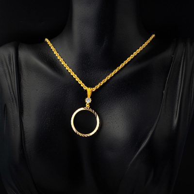 Çeyrek Altınlık Zincirli 14 Ayar Kolye - 14K - 4.5g - EZ Gold