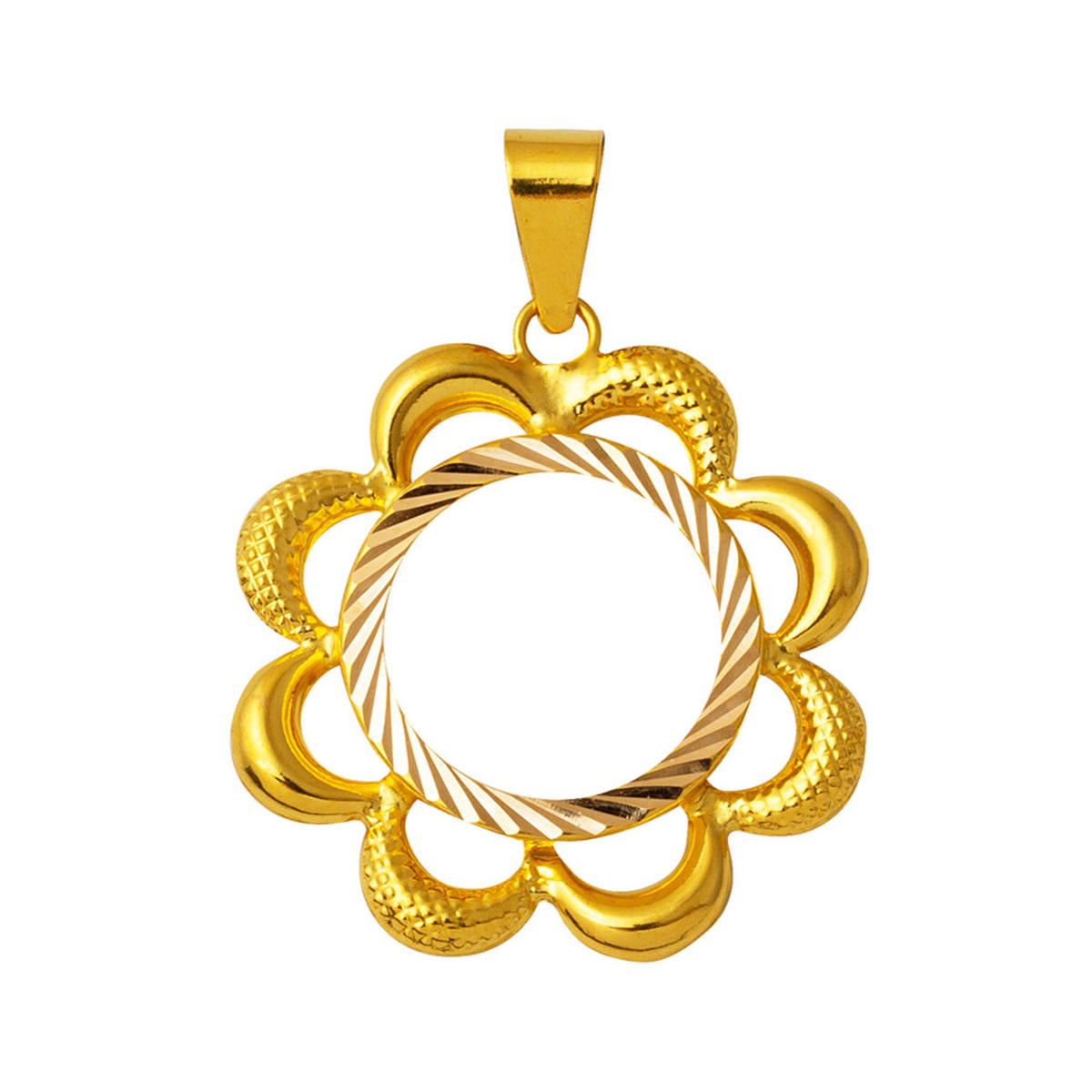 with Flowers 14 Karat Quarter Gold Çerçevesi