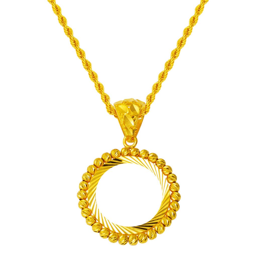 Boules Quart Or Çerçeveli 14 Carats Collier