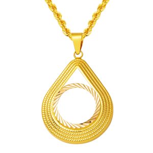 sans Pierre Quart Orlık a Chaine Or Çerçeve Collier