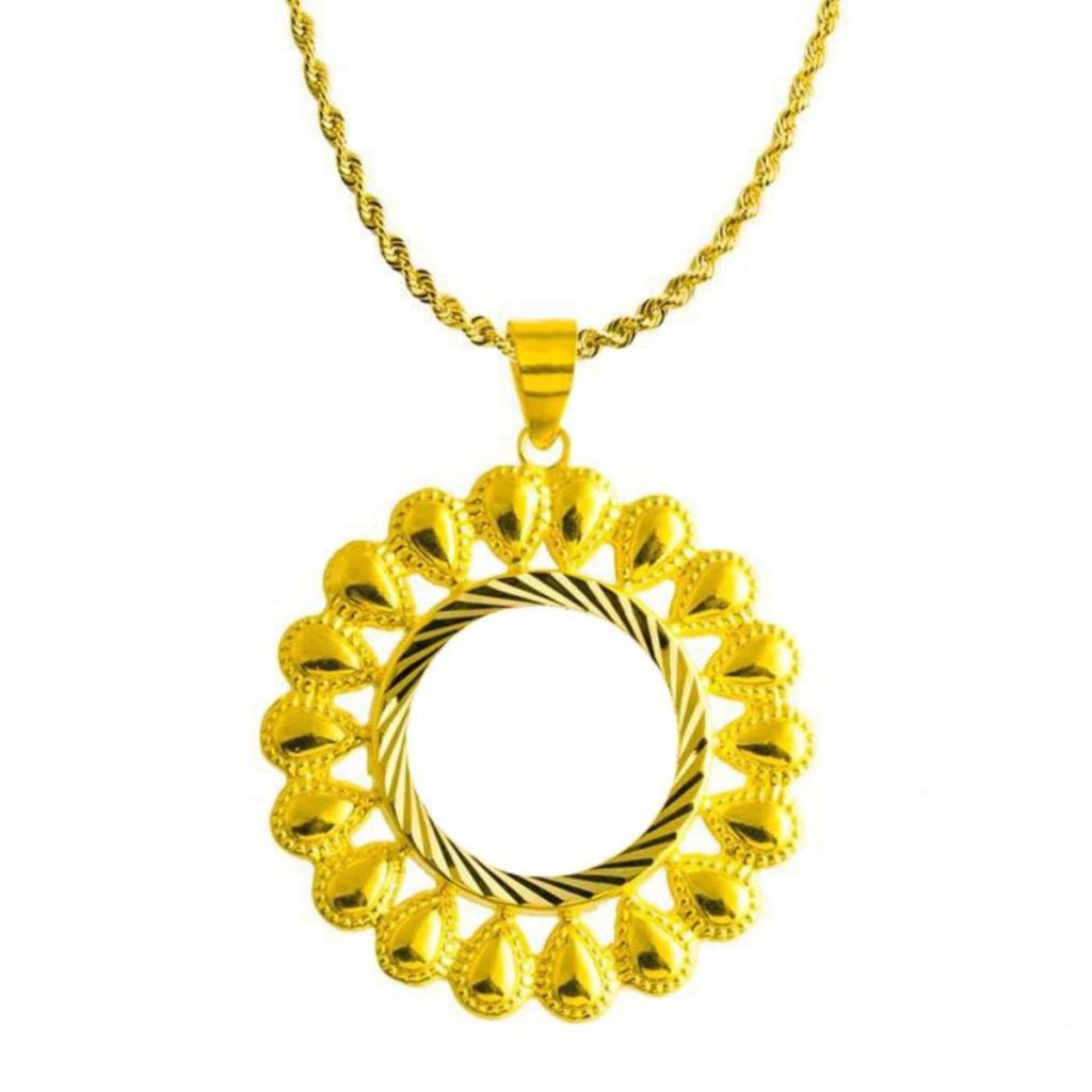 Quart Orlık Papatya Çerçeveli + Or a Chaine Collier