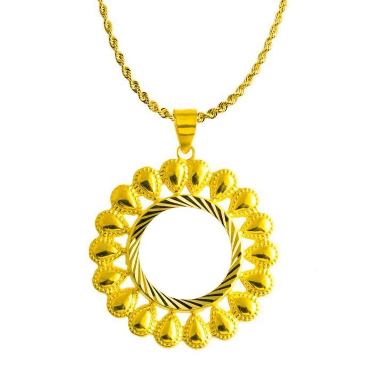 Quart Orlık Papatya Çerçeveli + Or a Chaine Collier