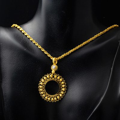 Bilezikçi Tasarımlı 14 Ayar Çeyrek Altınlık Kolye - 14K - 7.49g - EZ Gold