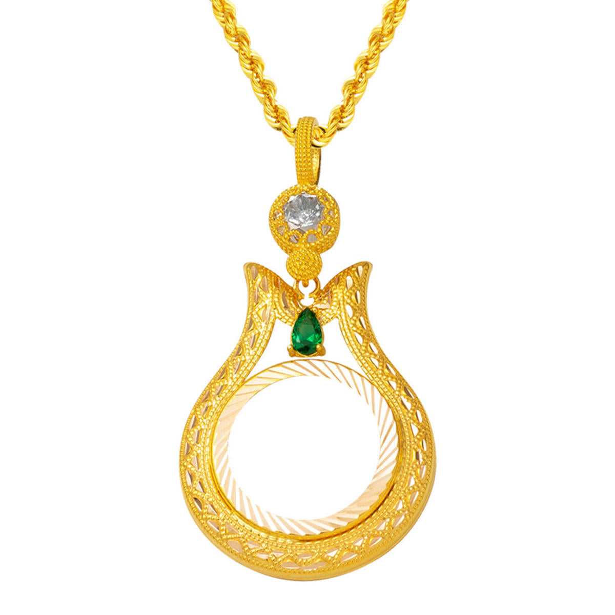Laleli 14 Karat Quarter Gold Çerçevesi Necklace