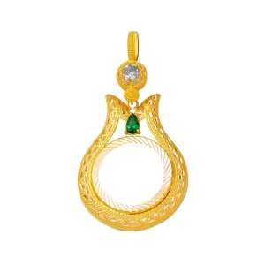Laleli 14 Karat Zincirsiz Quarter Gold Çerçevesi