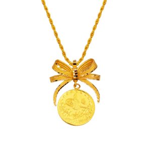Half Reşatlı 22 Karat Gold Necklace