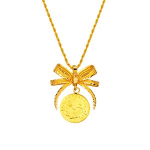 Quarter Resat Gold 22 Karat Necklace