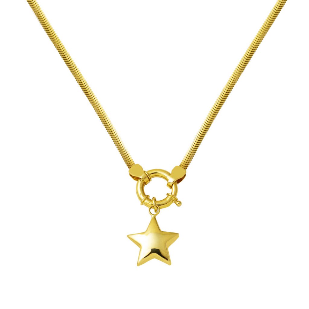Star 14 Karat Gold Gerdanlık Necklace