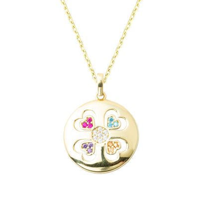 14 Carats Or Cœurler Collier