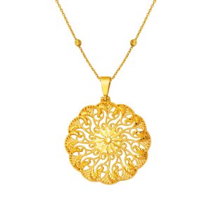 Telkari İşlemeli 22 Carats Or Collier