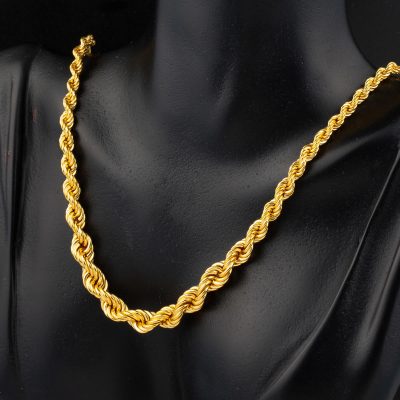 Süzme Halat Altın Zincir Kolye 50 cm. - 14K - 11.26g - EZ Gold
