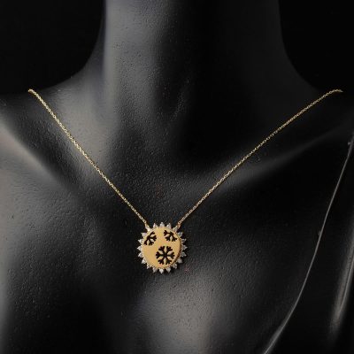 Kartanesi & Güneş 14 Ayar Altın Kolye - 14K - 2.08g - EZ Gold