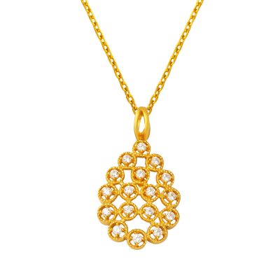 Drop Design 22 Karat Chain Gold Necklace