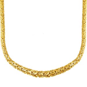 Italian Kral Chain Gold Gerdanlık Necklace 14 Karat