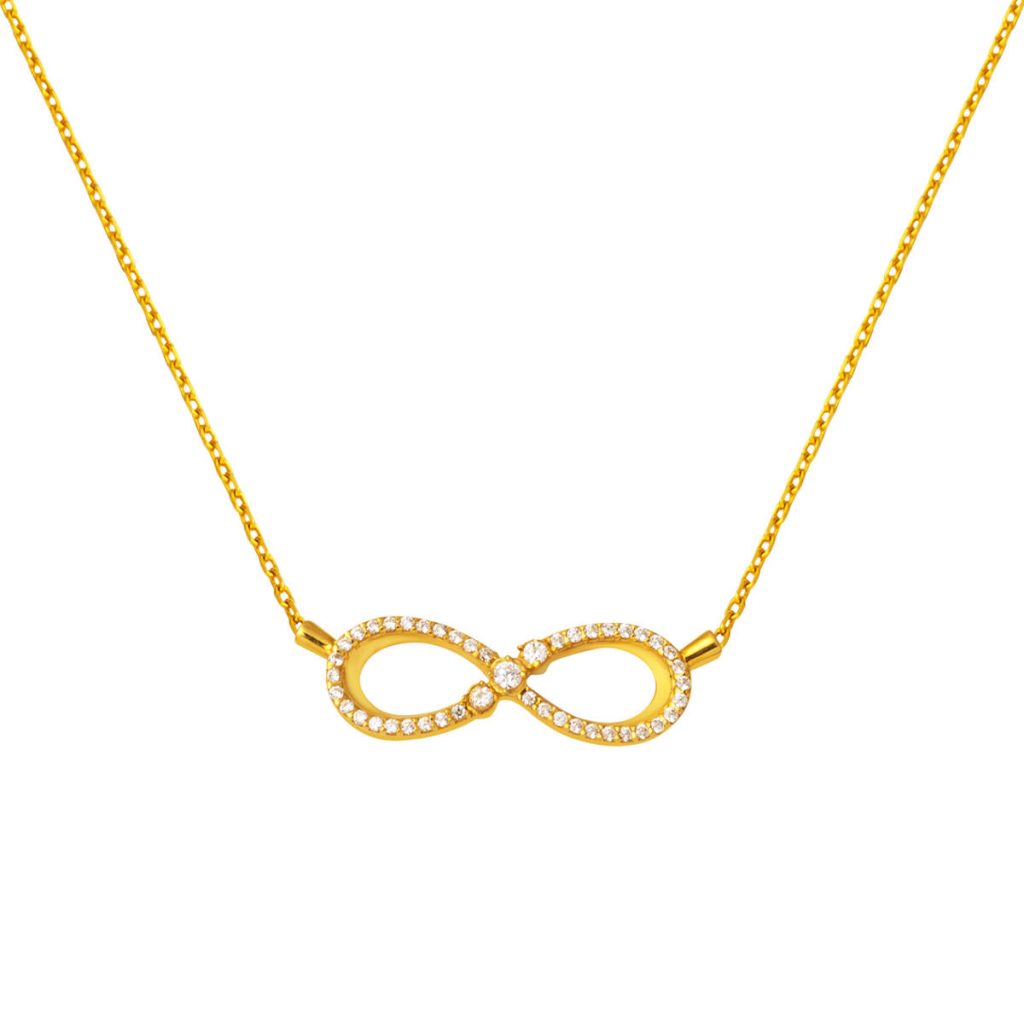 Infinity 22 Karat Gold Chain Necklace