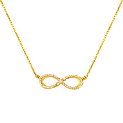 Infinity 22 Karat Gold Chain Necklace