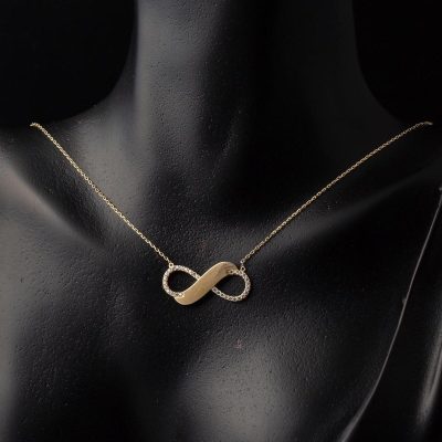 14 Ayar Altın Sonsuzluk Kolye - 14K - 2.2g - EZ Gold