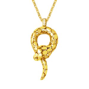 Yılan Design 14 Karat Chain Gold Necklace