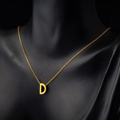 22 Ayar D Harfi Altın Kolye - 22K - 3.94g - EZ Gold