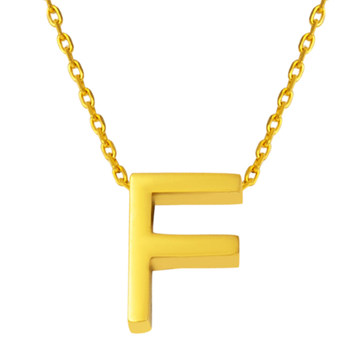 22 Carats F Lettrei Or Collier