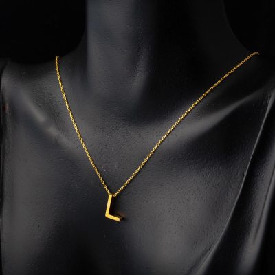 22 Ayar L Harfi Altın Kolye - 22K - 2.71g - EZ Gold