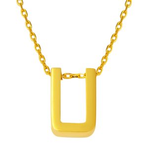 22 Karat U Letteri Gold Necklace
