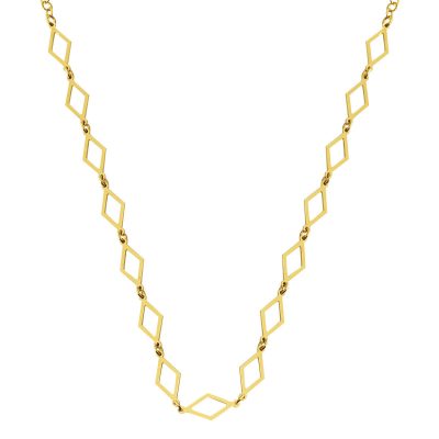 Dörtgen Hooplar Or Chaine Collier