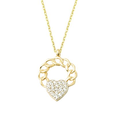Kalbimin Zinciri 14 Carats Or Collier