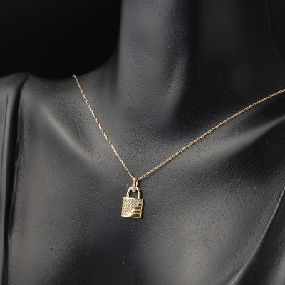 Asma Kilit Altın Kolye - 14K - 1.83g - EZ Gold