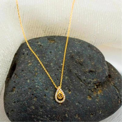 Damla Altın Kolye - 14K - 1.84g - EZ Gold