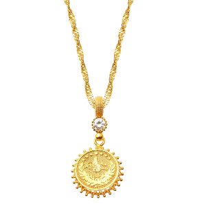 Tughra 14 Karat Gold Necklace
